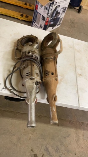 Pair of RIDGID 700 power threaders