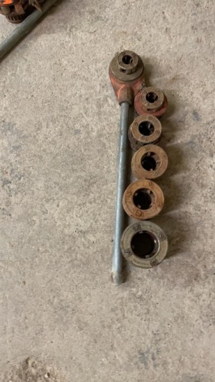RIDGID 1/2” to 2” 12R pipe die set