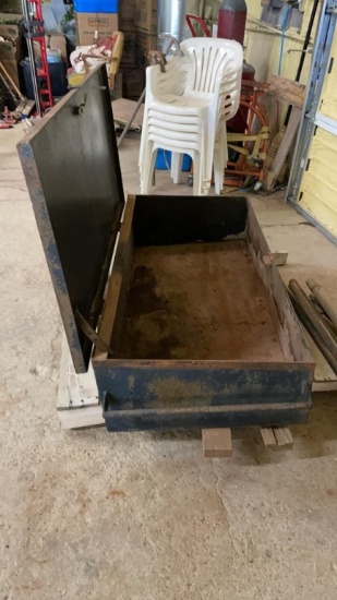 Large metal storage box