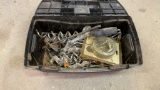 Toolbox of dog tie-outs