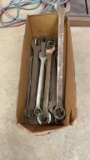 Box of large combo wrenches