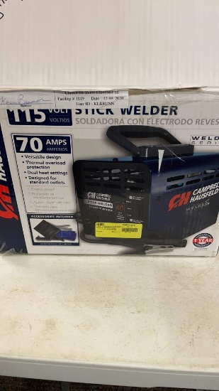 CH 115V/70 amp stick welder