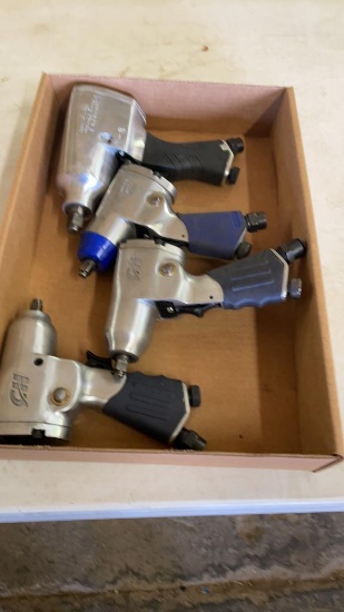 Lot of 3/8” & 1/2” impact wrenches