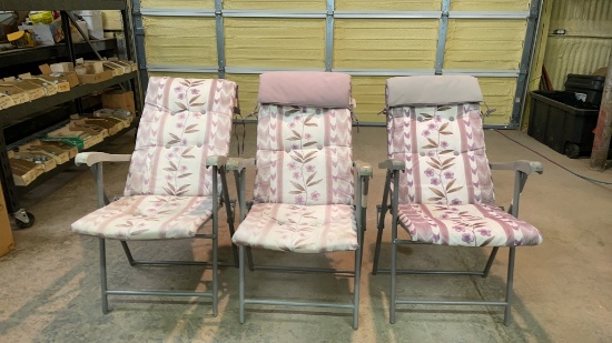 3 lawn chairs