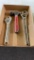 Ball peen hammer & 2 adjustable wrenches