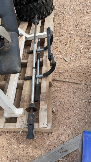 Bar bell & pull up bar