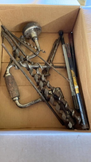 Box of star drills/brace & bits