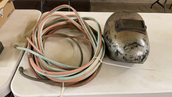 Cutting torch hoses & helmet