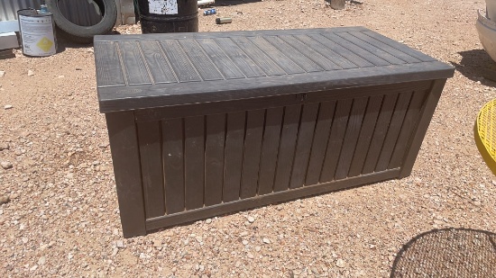 Outdoor plastic storage box