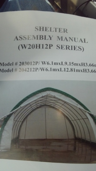 New in crate. 20x30x12 Shelter