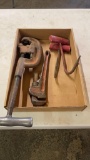 RIDGID pipe cutter, pipe wrench & hay hooks