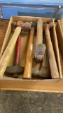 Box of shop hammers