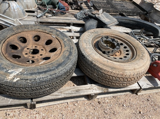 Lot of 2—245/70R17 tires & rims