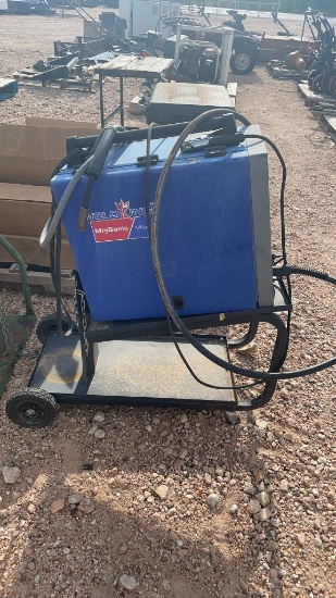 WeldKing MigSonic 145 wire welder w/rolling cart