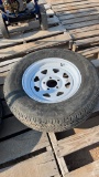 NEW T205/75R15 trailer tire & rim