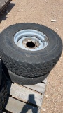 Pair of 33x12.50R16.5LT tires w/steel rims