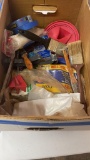 Box of painting supplies