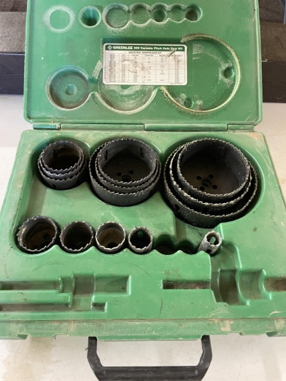 Lot of Greenlee hole saws