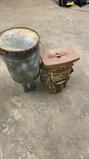 Deer feeder & hunting chair