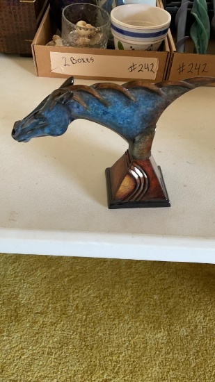 Imago “Celebrity “ Sapphire Horse Head sculpture