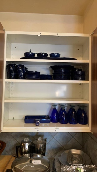 Blue glasses & dishes