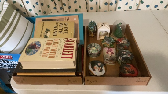 2 boxes of “Gone With The Wind” books & music