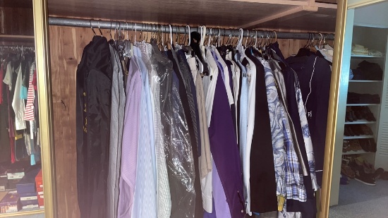 Lot of assorted men’s & women’s clothes