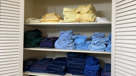 Lot of bathroom towels