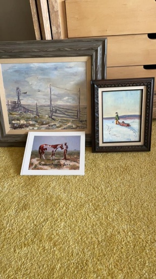 2- Paintings by Jess Everett and Book