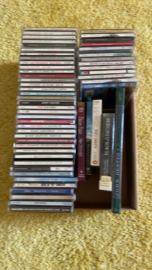 Box of CD’s, and audio books