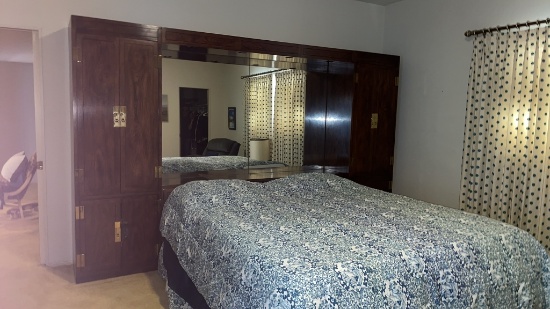 Large headboard w/bed