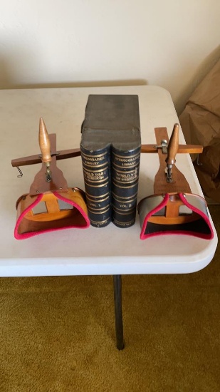 Antique pair of stereoscopes w/World War slides