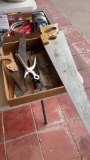 Lot of Fence pliers, files, saws