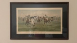 Pair of polo framed prints by George Wright
