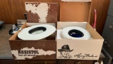 1 new & 1 worn Resistol felt hats