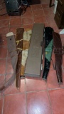 Lot of rifle cases.