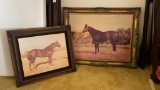 2- Large Framed Horse Photos