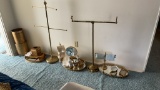 Huge lot of brass bathroom decor