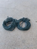 Lot of green extension cords