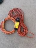 Lot of orange/black extension cords