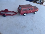Vintage Tonka vehicle w/trailer toy