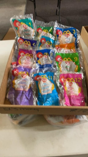 Set of 12 McDonald’s 1999 ty teenie beanie babies