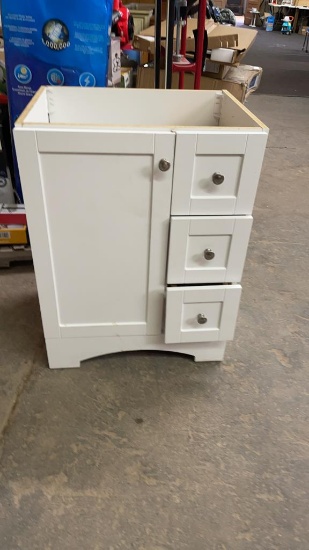White Bathroom vanity base