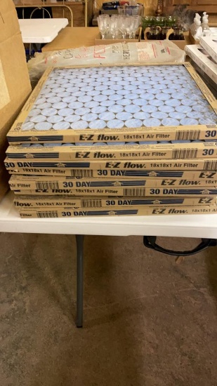 9- 18x18x1 glassfloss filters
