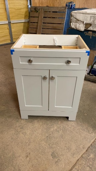 Light grey bathroom vanity base