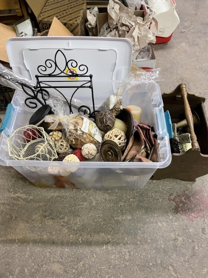 Tub of home decor