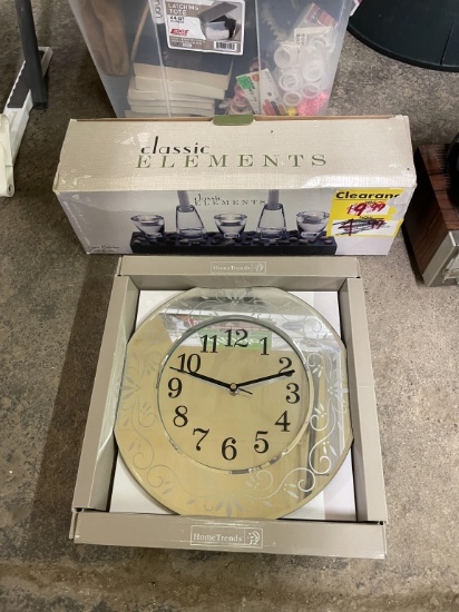 Candle garden & clock