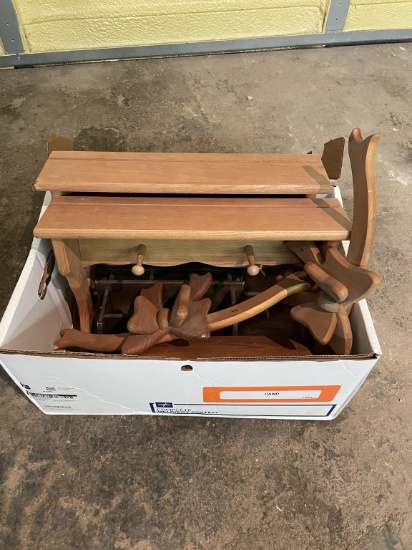 Box of wood decor