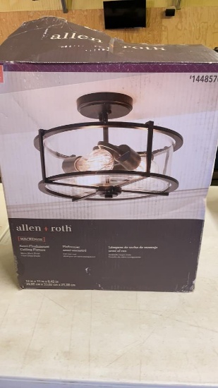 Allen+Roth Mackenzie semi-flush ceiling fixture