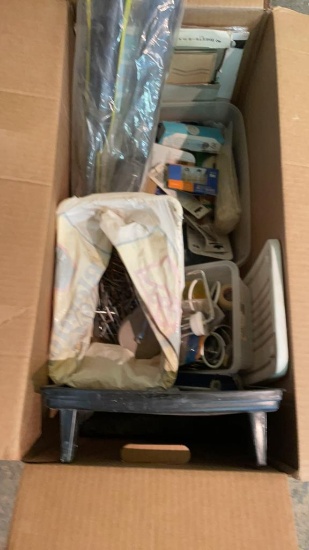 Box of  household hardware